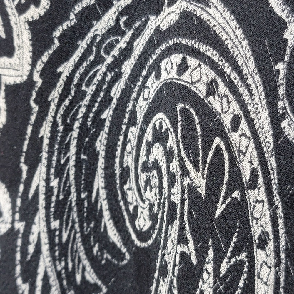 Vintage ICE Top Womens XL‎ Black Y2K Silk Fairy Ruffles Sheer Romantic Floral - Picture 12 of 14